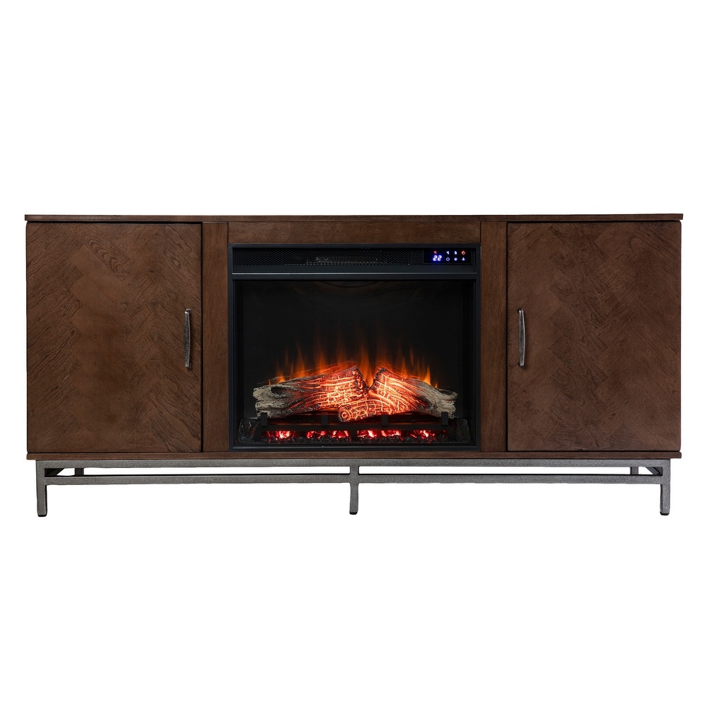 SEI Furniture Simondale Electric Fireplace w/ Media Storage