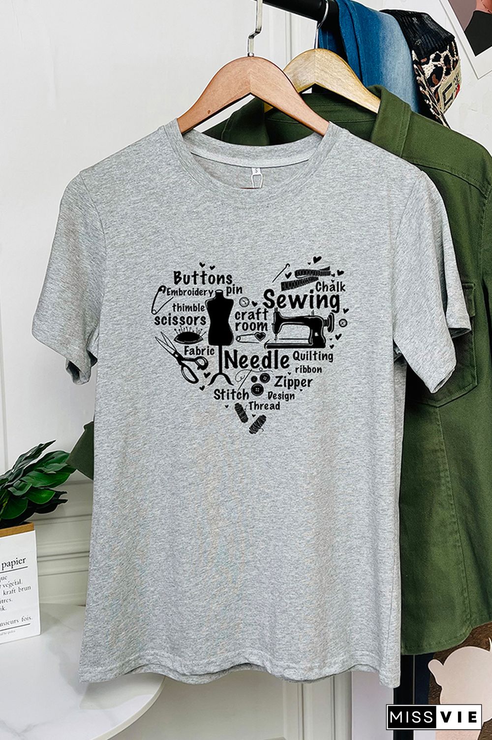 Sewing Files For Cricut Graphic T-Shirt Wholesale