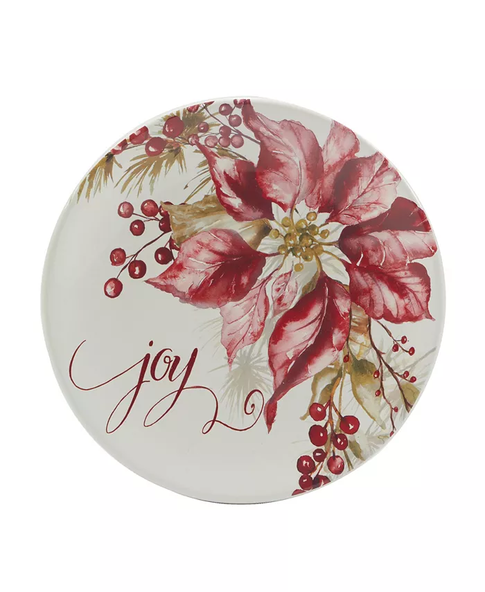 Certified International Winters Joy 9 Dessert Plates Set of 4