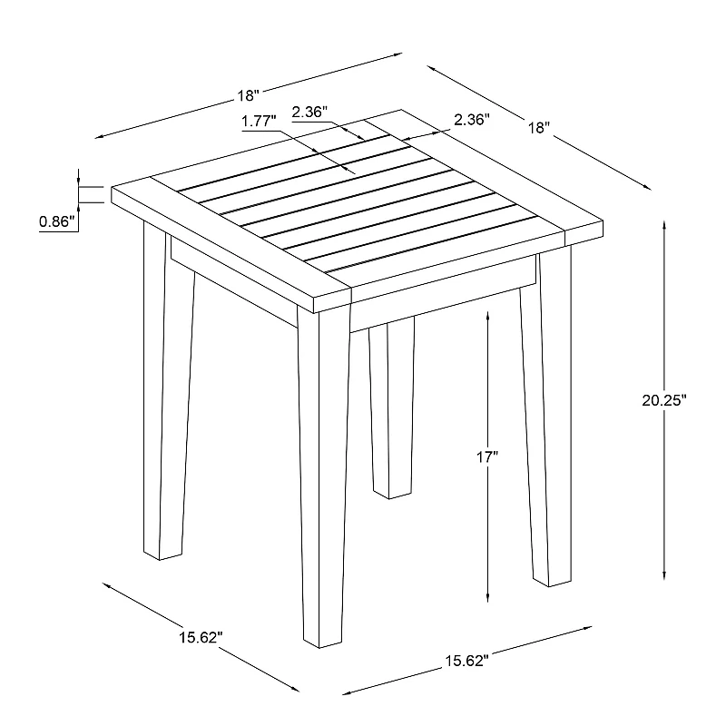 Linon Teagon Side Table