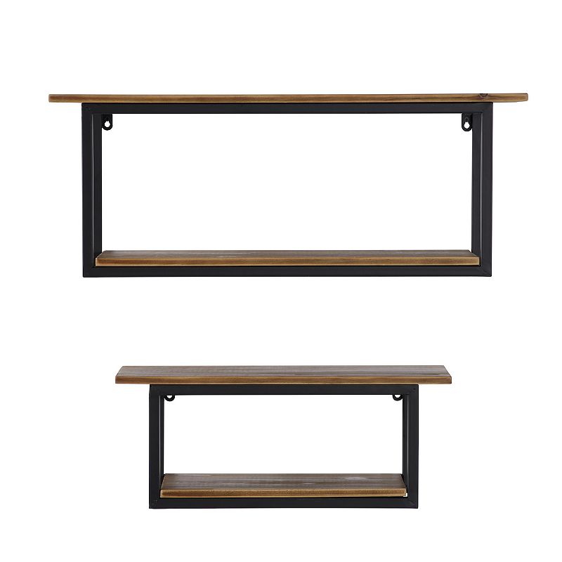 Stella and Eve Two Tone Wall Shelf 2-piece Set