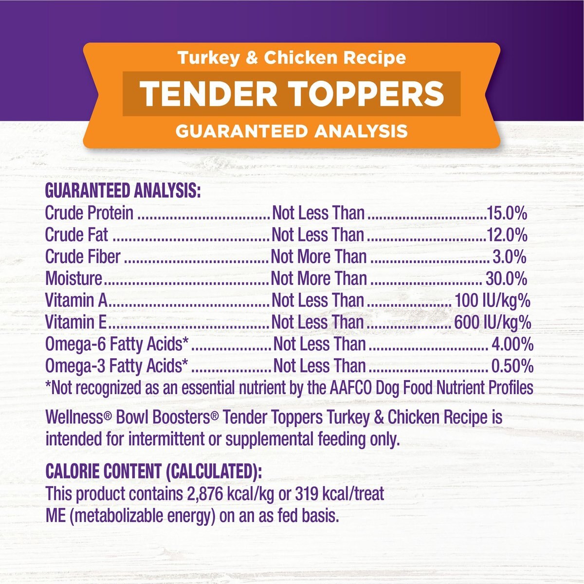 Wellness Bowl Boosters Tender Turkey and Chicken Dog Food Topper