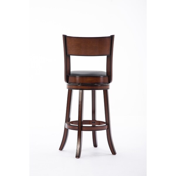 Palmetto Rubberwood 29-inch Swivel Stool