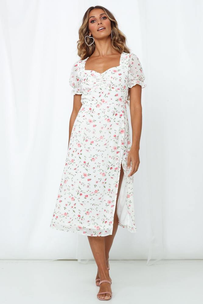 Good Girls Midi Dress White