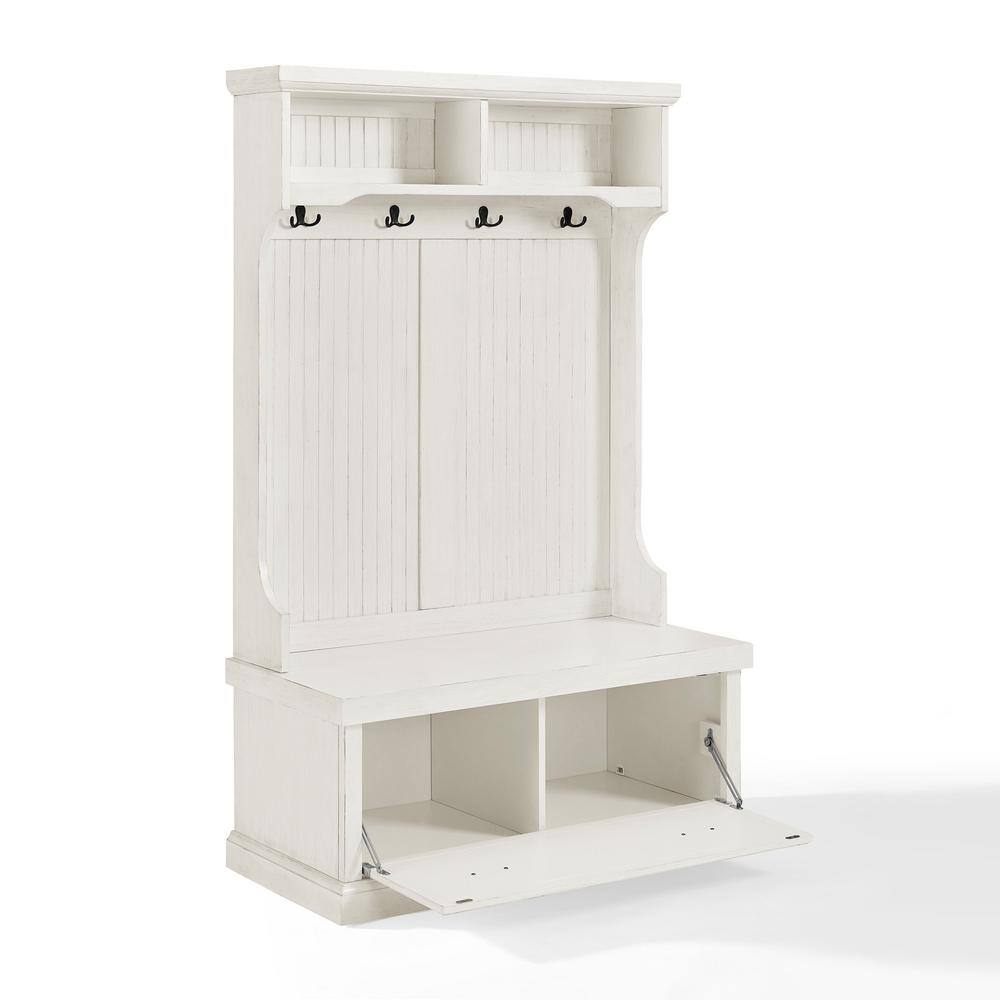 CROSLEY FURNITURE Seaside White Hall Tree CF6006-WH