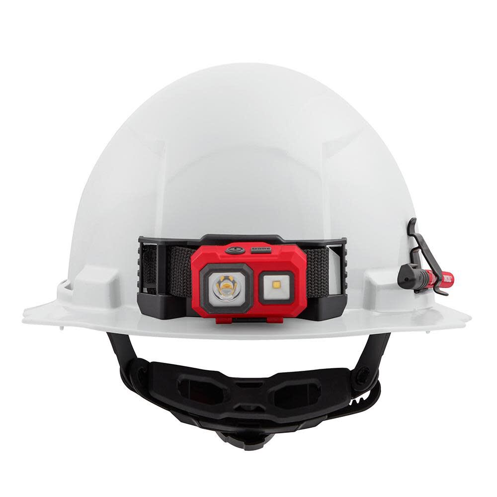 MW White Full Brim Hard Hat with 6pt Ratcheting Suspension Type 1 Class E 48-73-1121 from MW