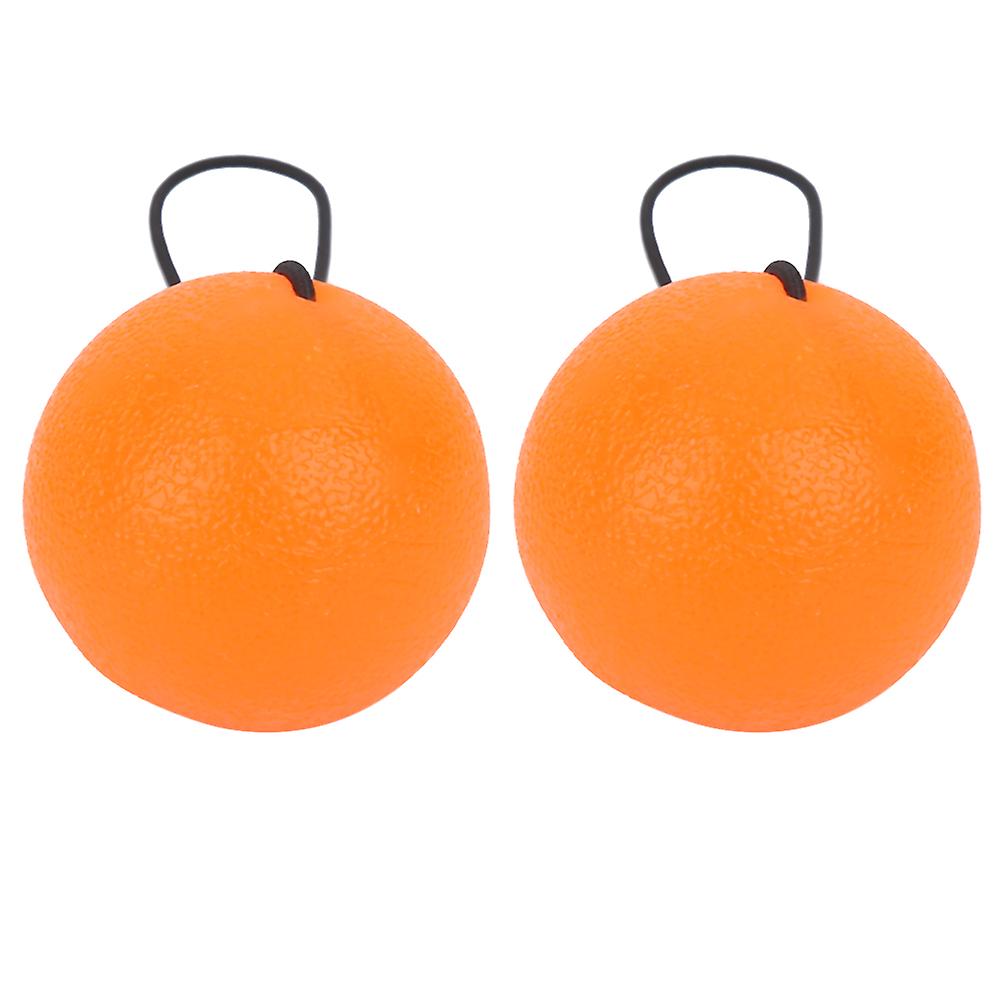 2pcs Silicone Hand Grip Balls For Reduce Pressure Wrist Exercise Massage Recovery Toolsorange 20  Degrees