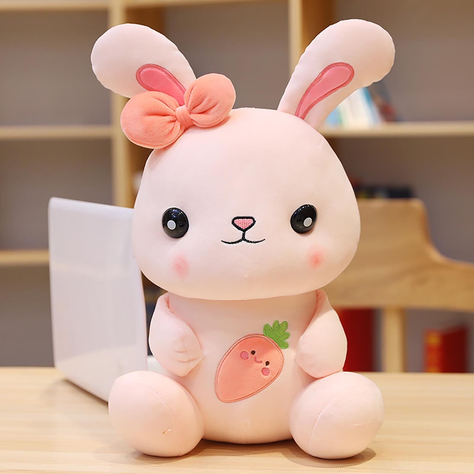 KEVCHE New Cute and Warm Rabbit Pillow Sofa Backrest Plush Toys for Children