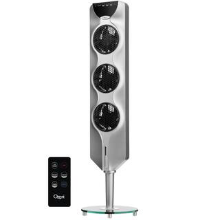 Ozeri 3X Tower Fan 44 in. with Passive Noise Reduction Technology OZF3-S