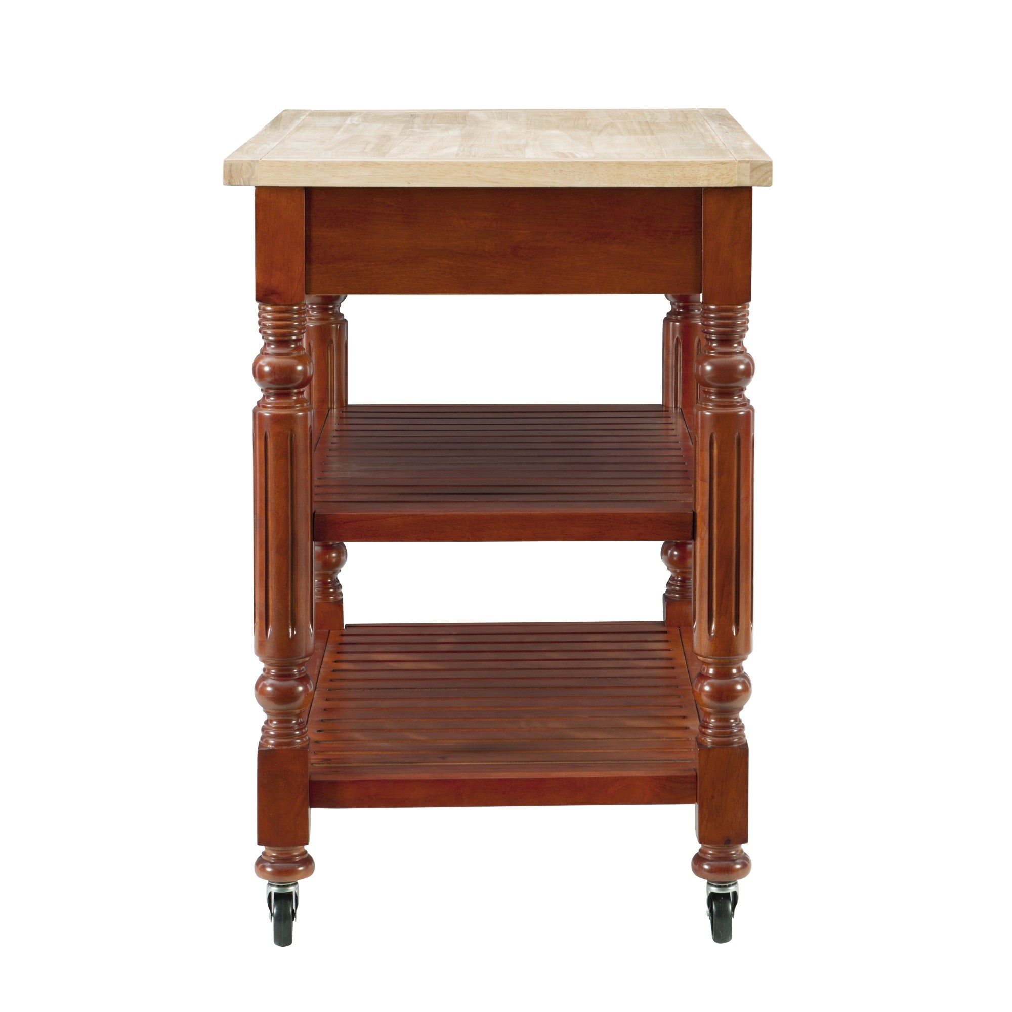 Barker Kitchen Cart Dark Cherry