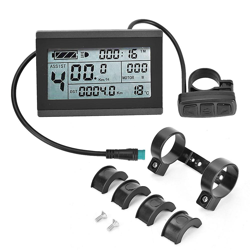 Kt-lcd3 Plastic Electric Lcd Display Meter With Waterproof Connector For Bicycle Modification