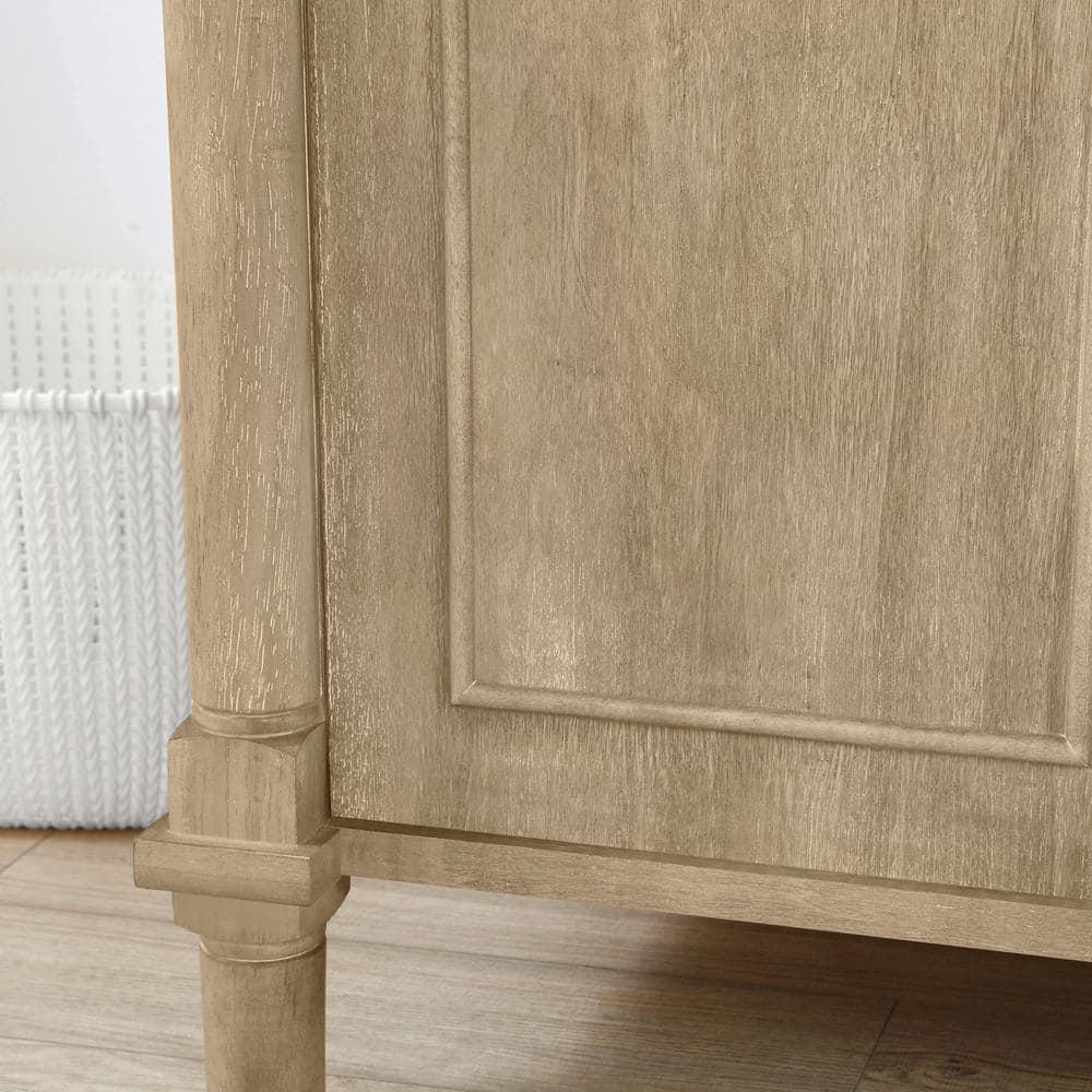 Home Decorators Collection Aberdeen 36 in x 22 in D x 345 in H Bath Vanity in Antique Oak with White Carrara Marble Top