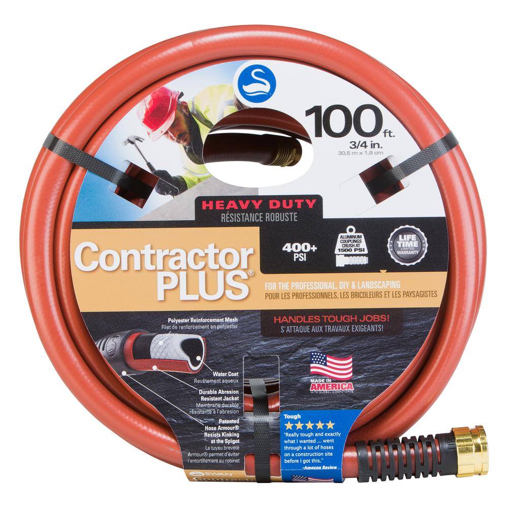 ContractorPlus 34 in. x 100 ft. Heavy Duty Contractor Water Hose CSNCG34100