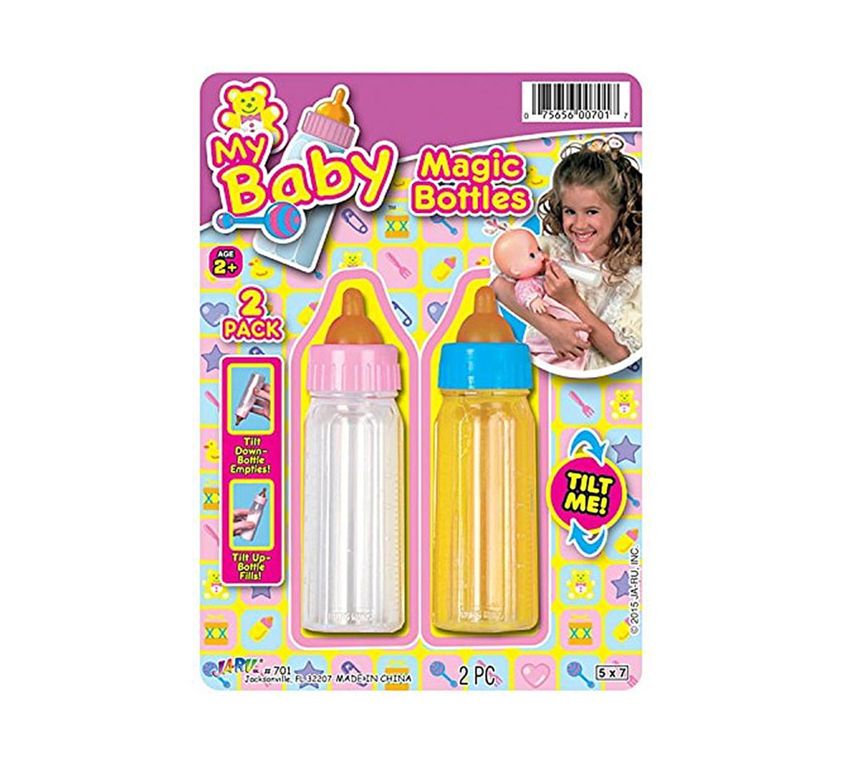 Castle Toys Milk and Juice Magic Baby Doll Bottles