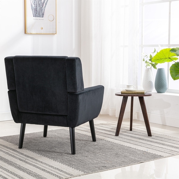 Modern Soft Velvet Material Ergonomics Accent Chair Living Room Chair