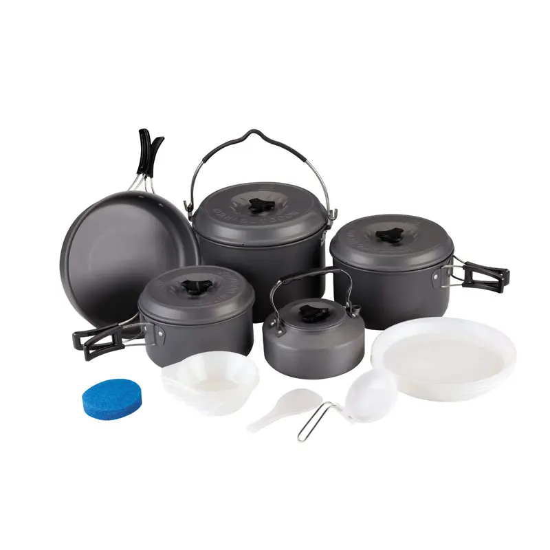 Bulin BL200 C16 Low Price Outdoor Camping Set Pot 7 8 Person Aluminum Cooking Pot Set