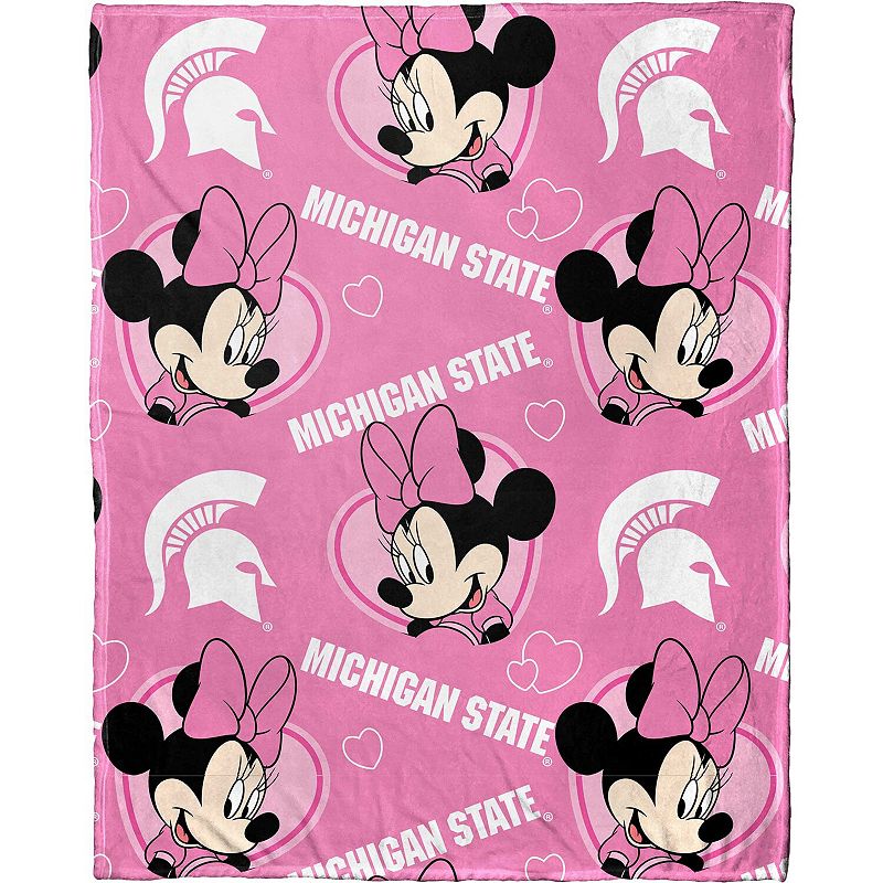 Northwest x Disney Michigan State Spartans Minnie Hugger Pillow and Silk Touch Throw Set