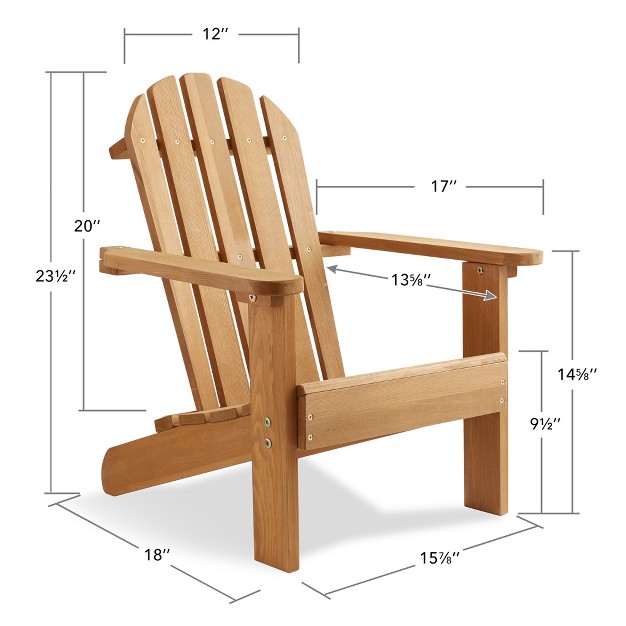 Casafield Children x27 s Adirondack Chair Cedar Wood Outdoor Kid x27 s Chairs For Patio Deck Lawn And Garden Partially Pre assembled