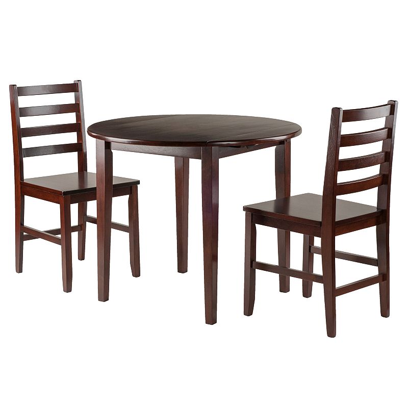 Winsome Clayton Drop-Leaf Table and Chairs 3-piece Set