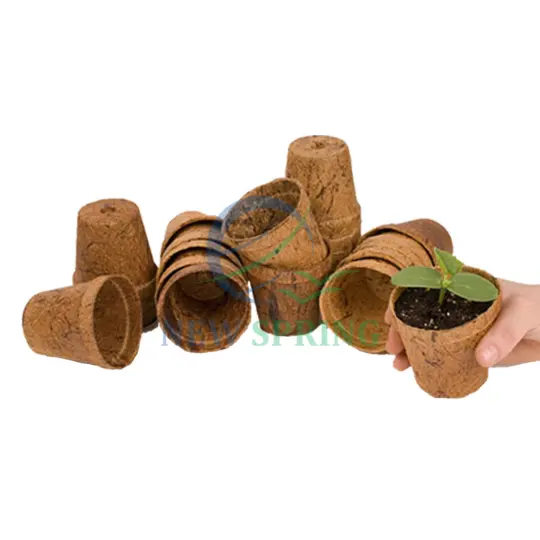 Best Price Manufacturers direct Natural coconut fiber pots coir pot home decoration balcony garden