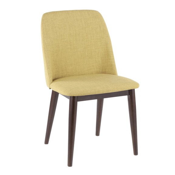 Tintori Contemporary Dining Chair in Green Fabric ...