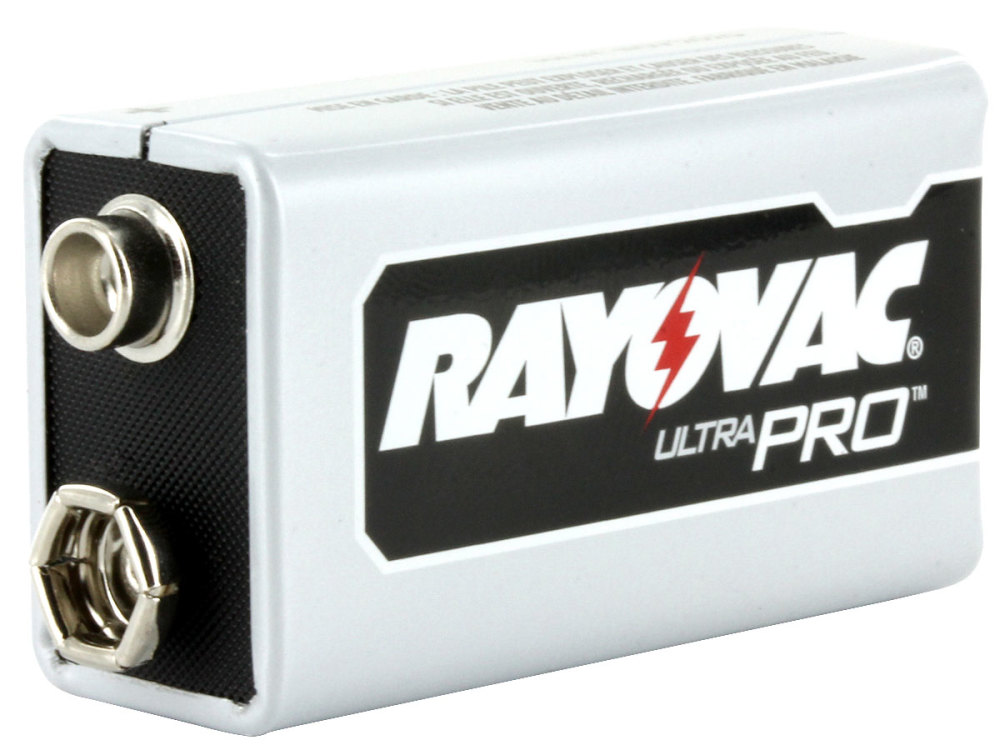 Industrial Grade Alkaline UltraPro 9V 500mAh Reclosable Batteries ;