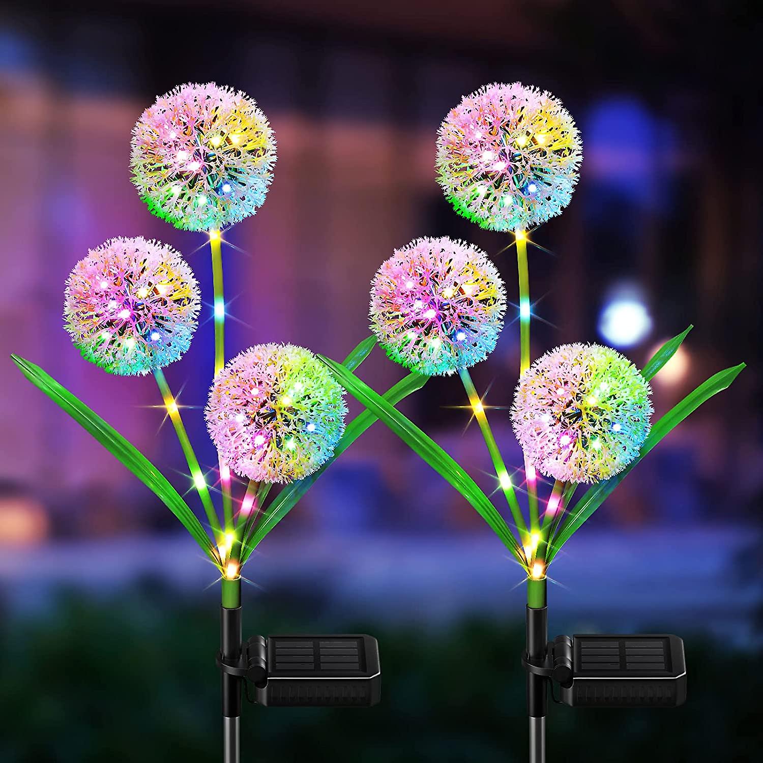 Solar Lights Outdoor Decorative Solar Dandelion Garden Lights