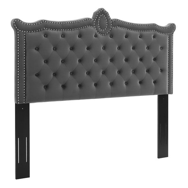 Louisa Tufted Performance Velvet Full/Queen Headboard - - 34149328