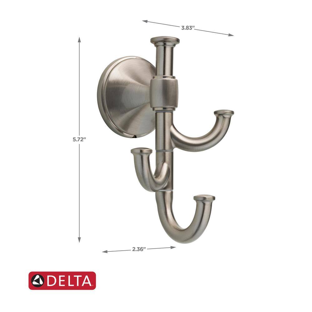 Delta Accolade Expandable Multi-Purpose Towel and Clothes Hook in Spotshield Brushed Nickel VEIL35-DN