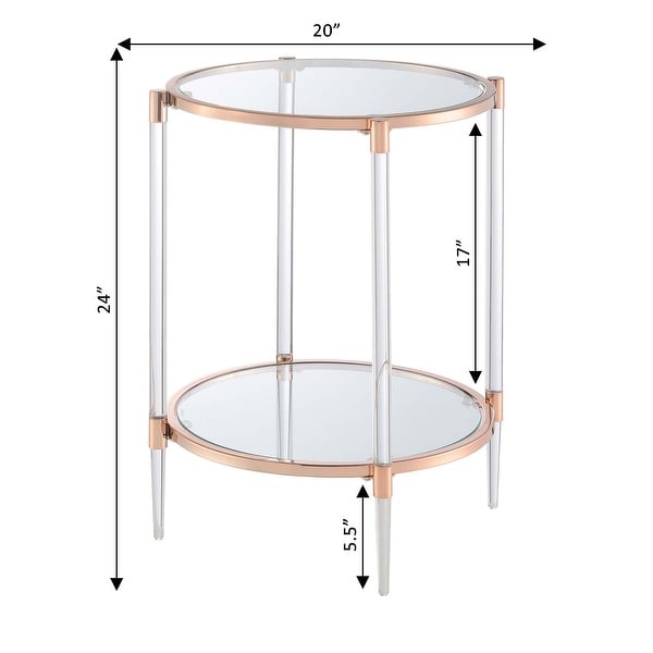 Acrylic Glass End Table