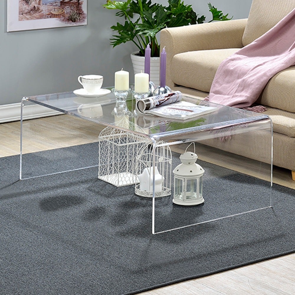 Modern Clear Acrylic Coffee Table