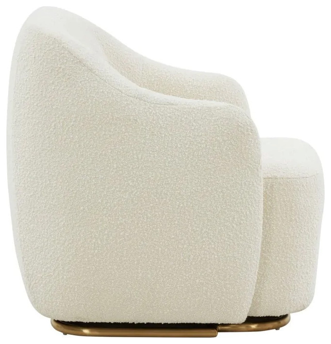 Rita Modern Off White Sherpa Accent Chair   Contemporary   Armchairs And Accent Chairs   by Rustic Home Furniture Deco  Houzz