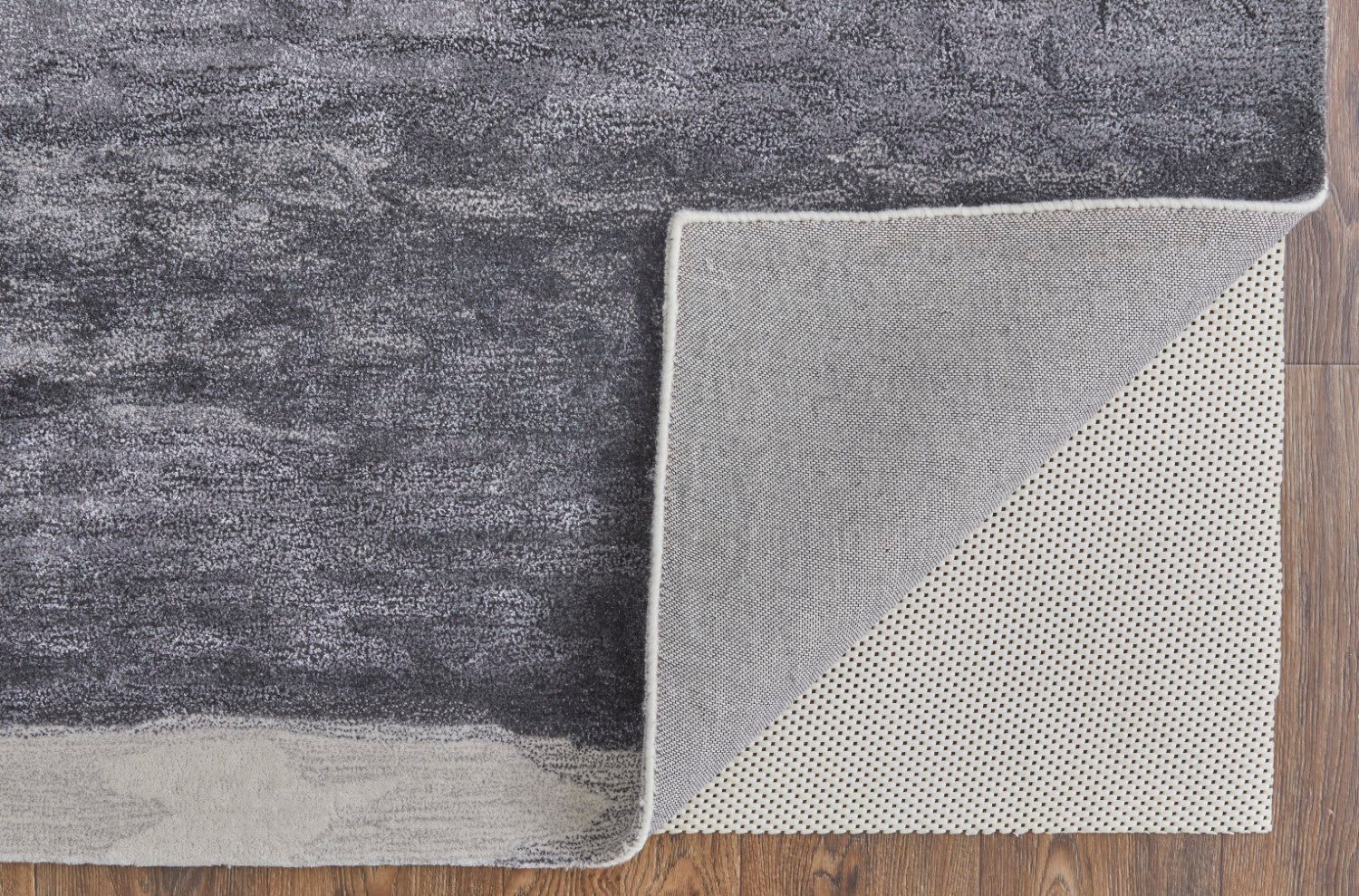 Ramiro Abstract Hand Tufted Charcoal / Ivory Rug