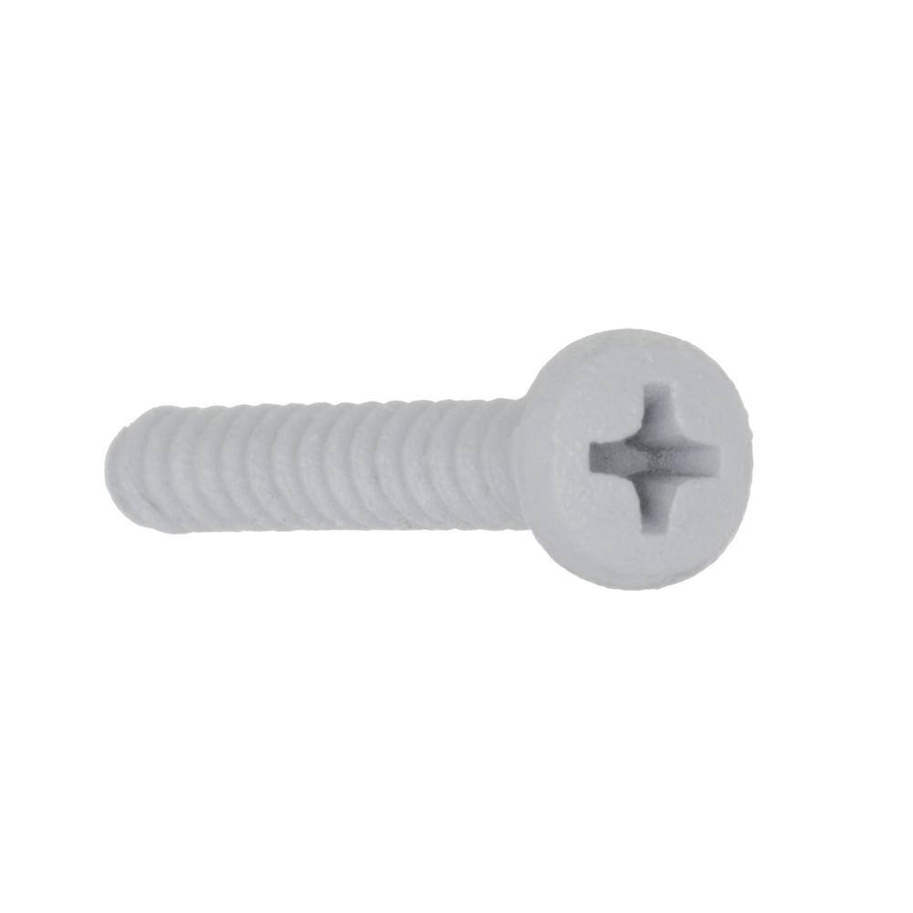 Everbilt #7 x 1-14 in. and #7 x 12 in. White Shelf Bracket Screw Kit (12-Pack) 14844