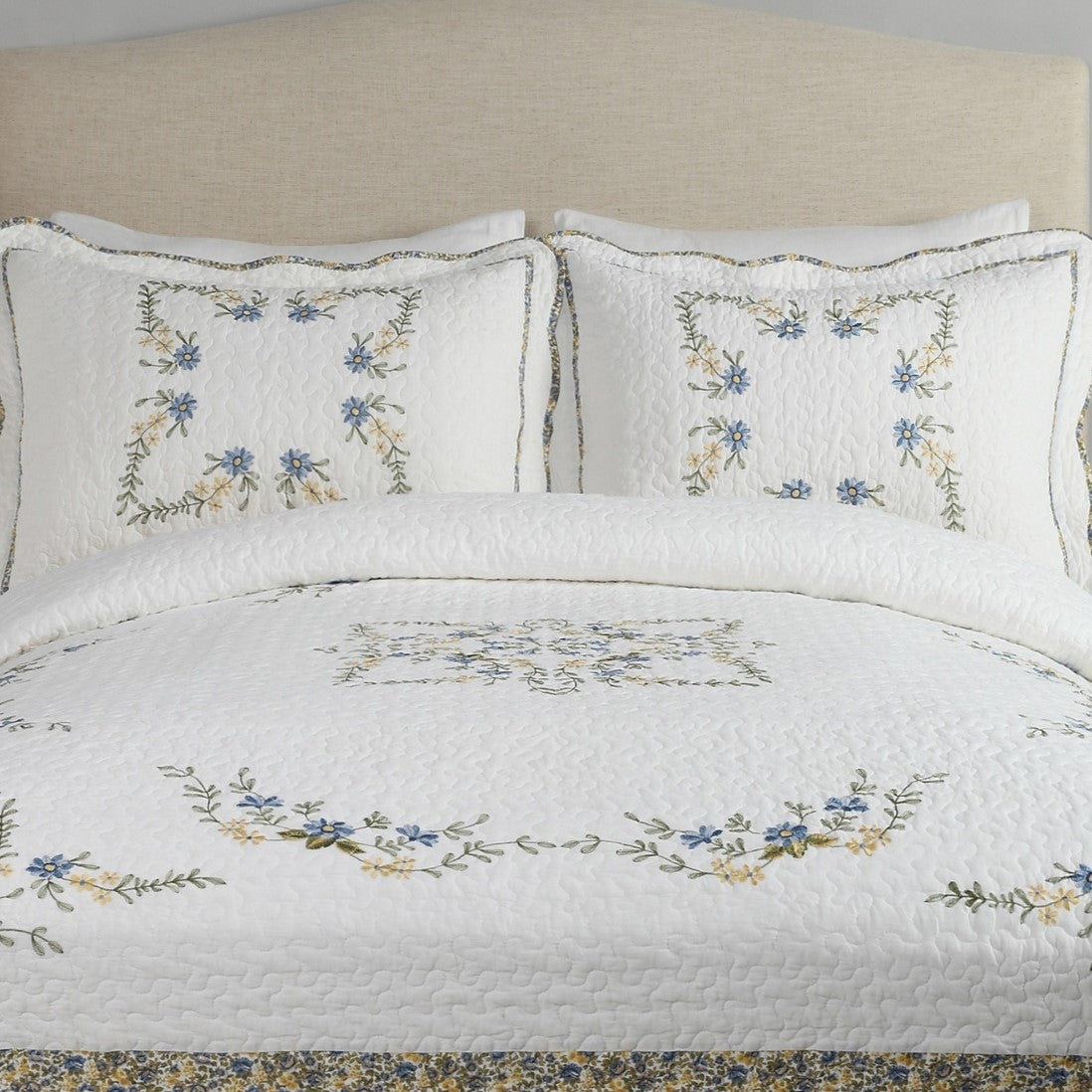 Modern Heirloom Heather Bedspread， Twin， Multi