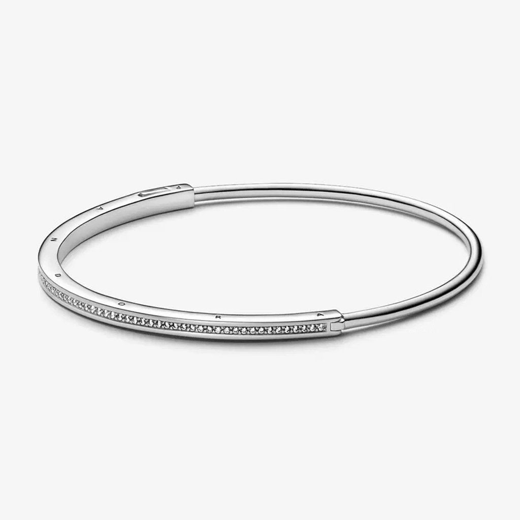 PANDORA  Pandora Signature I-D Pavé Bangle