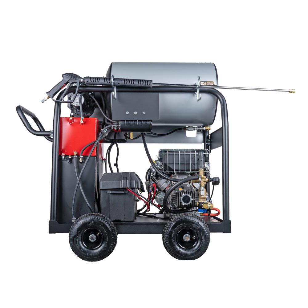 Big Brute 4000 PSI at 4.0 GPM VANGUARD V-Twin with COMET Triplex Plunger Pump Hot Water Professional Gas Pressure Washer ;