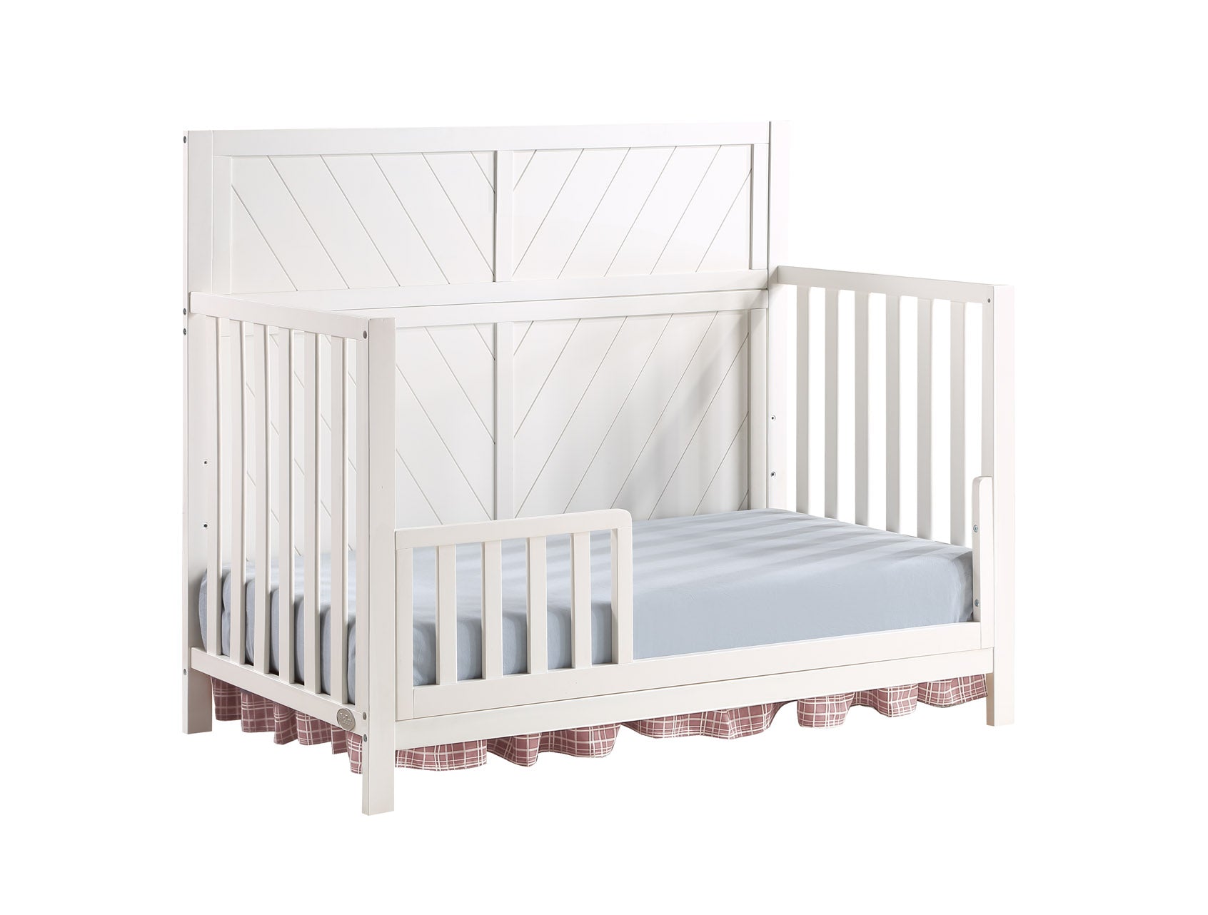 Ti Amo Shiloh 4-in-1 Convertible Baby Crib, Snow White