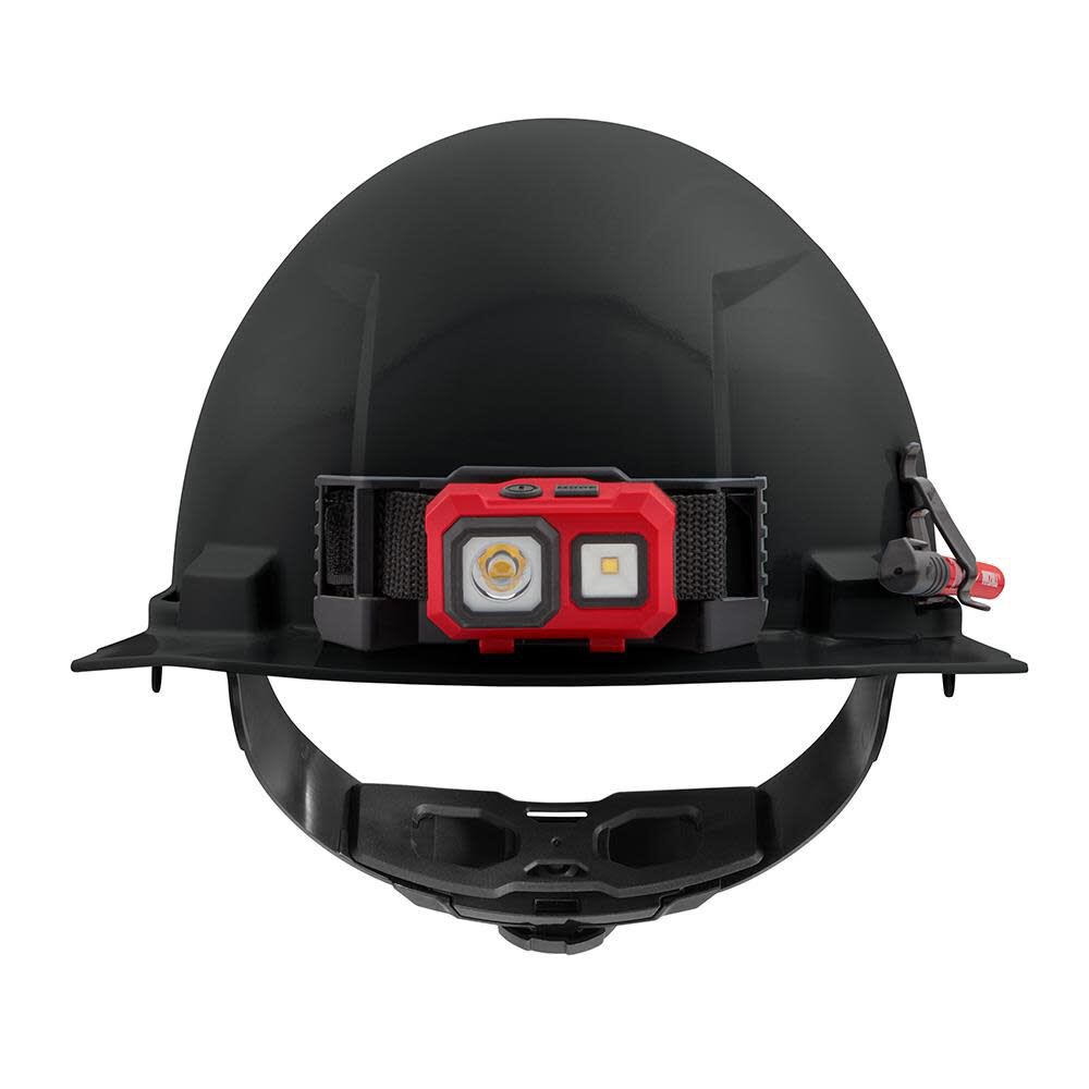 MW Black Front Brim Hard Hat with 4pt Ratcheting Suspension Type 1 Class E 48-73-1110 from MW