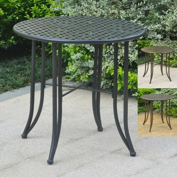 Mandalay 30inch Iron Patio Bistro Table