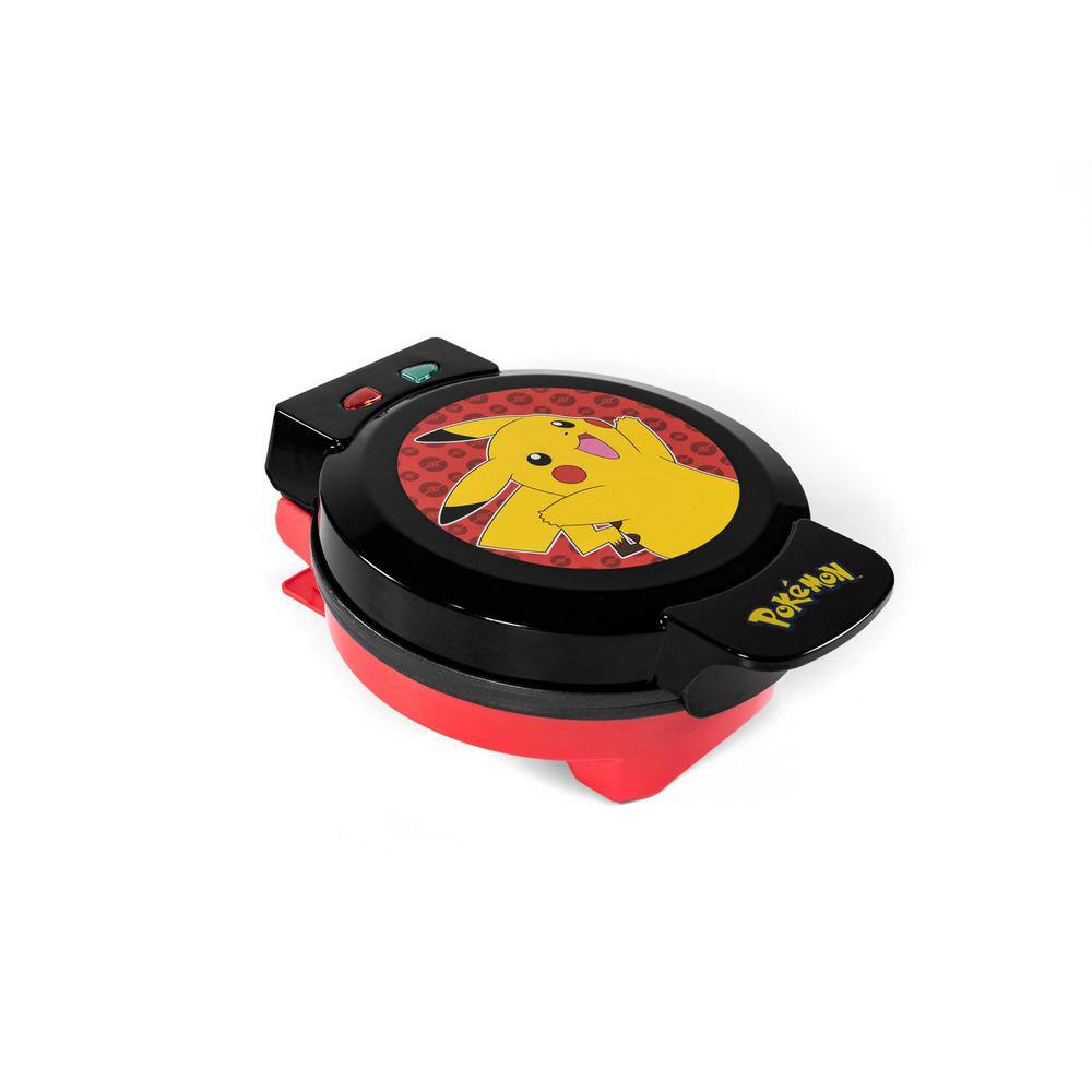 Uncanny Brands 900-Watt Pokemon Pikachu Red and Yellow American Waffle Maker WM1-POK-PIK