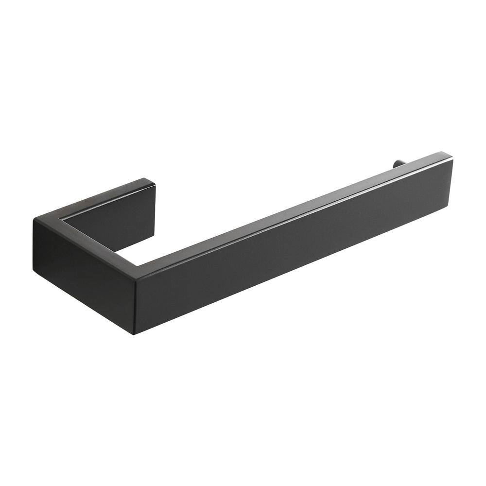 matrix decor 8.26 in. Wall Mounted Towel Bar in Black MDALG12403B1