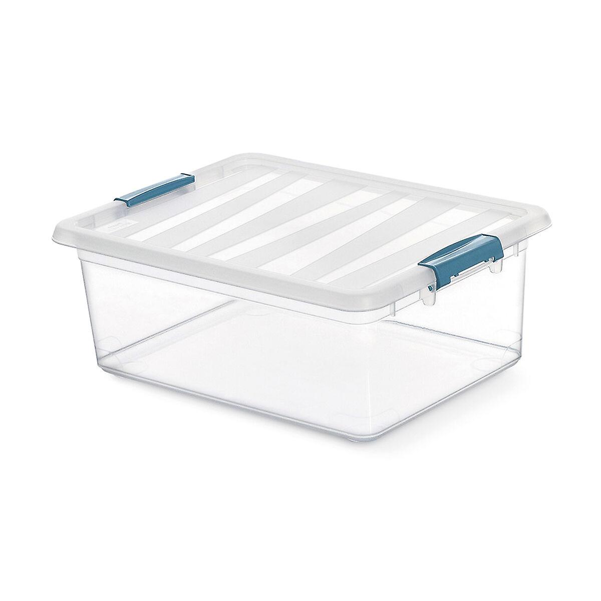 Multi-use Box Domopak Living Katla 39 x 29 x 15，5 cm Transparent polypropylene 12 L