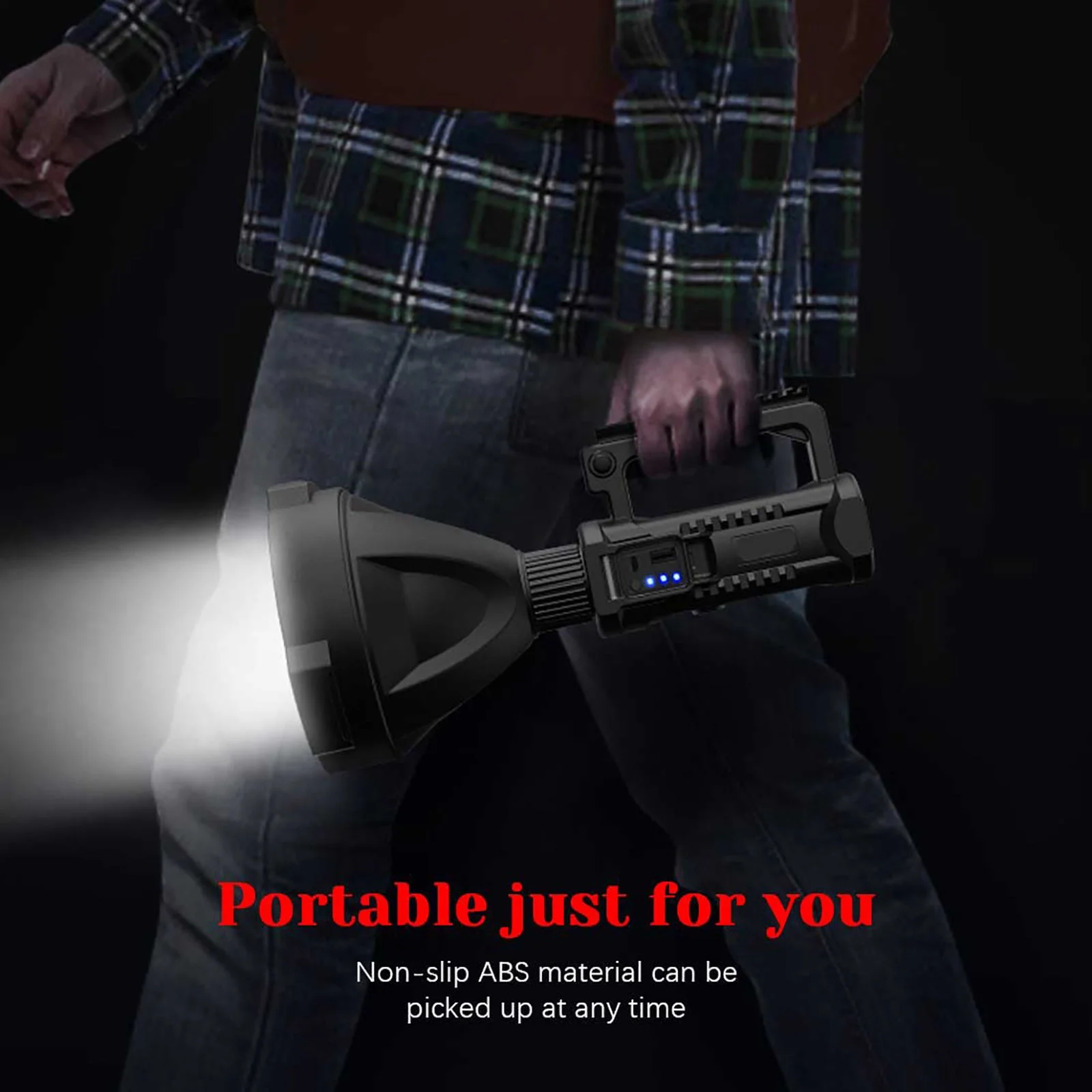 ⏰  Promotion 49% OFF - Rechargeable Handheld Spotlight Flashlight 90