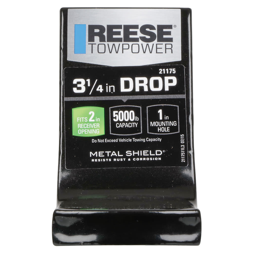 Reese 9.5 5000 lbs Black Steel Trailer Hitch Ball Mount ;