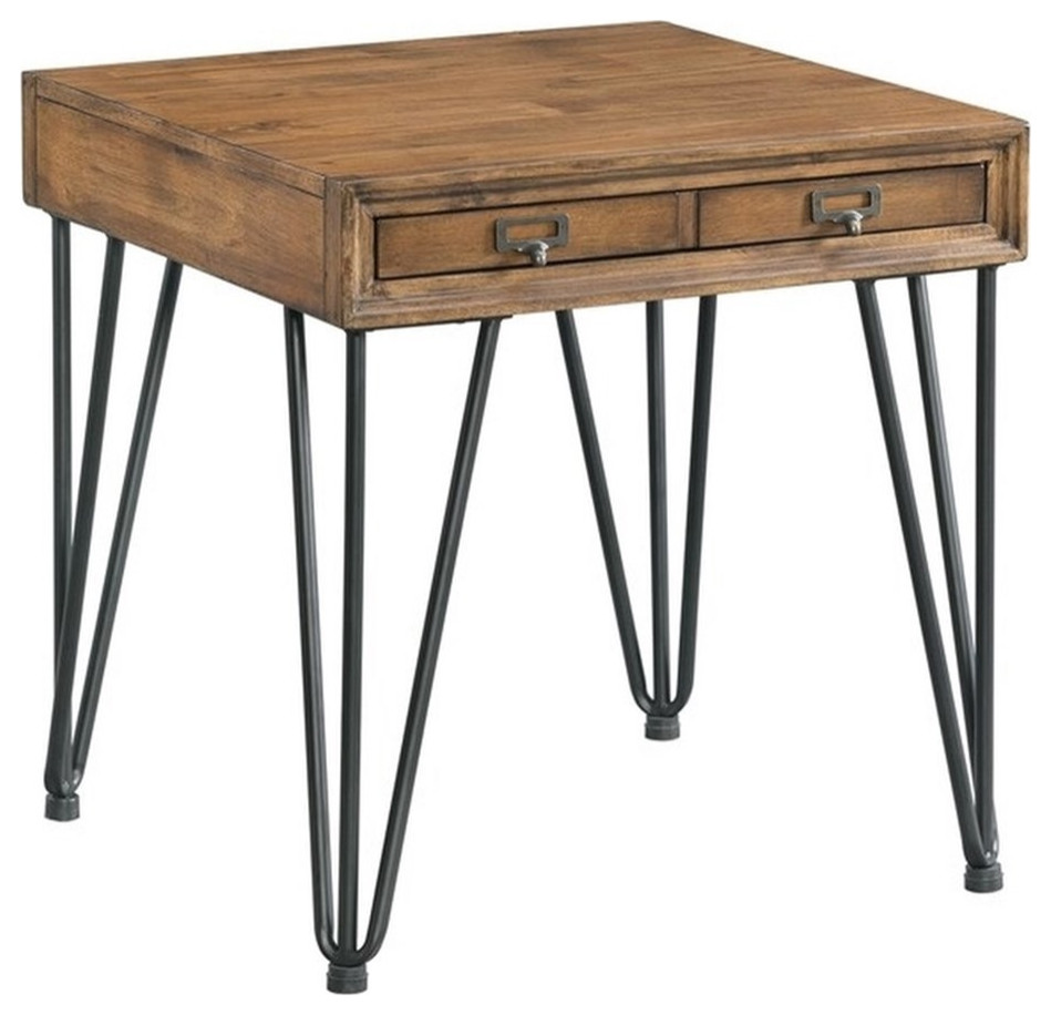 Picket House Furnishings Tanner End Table   Midcentury   Side Tables And End Tables   by Homesquare  Houzz