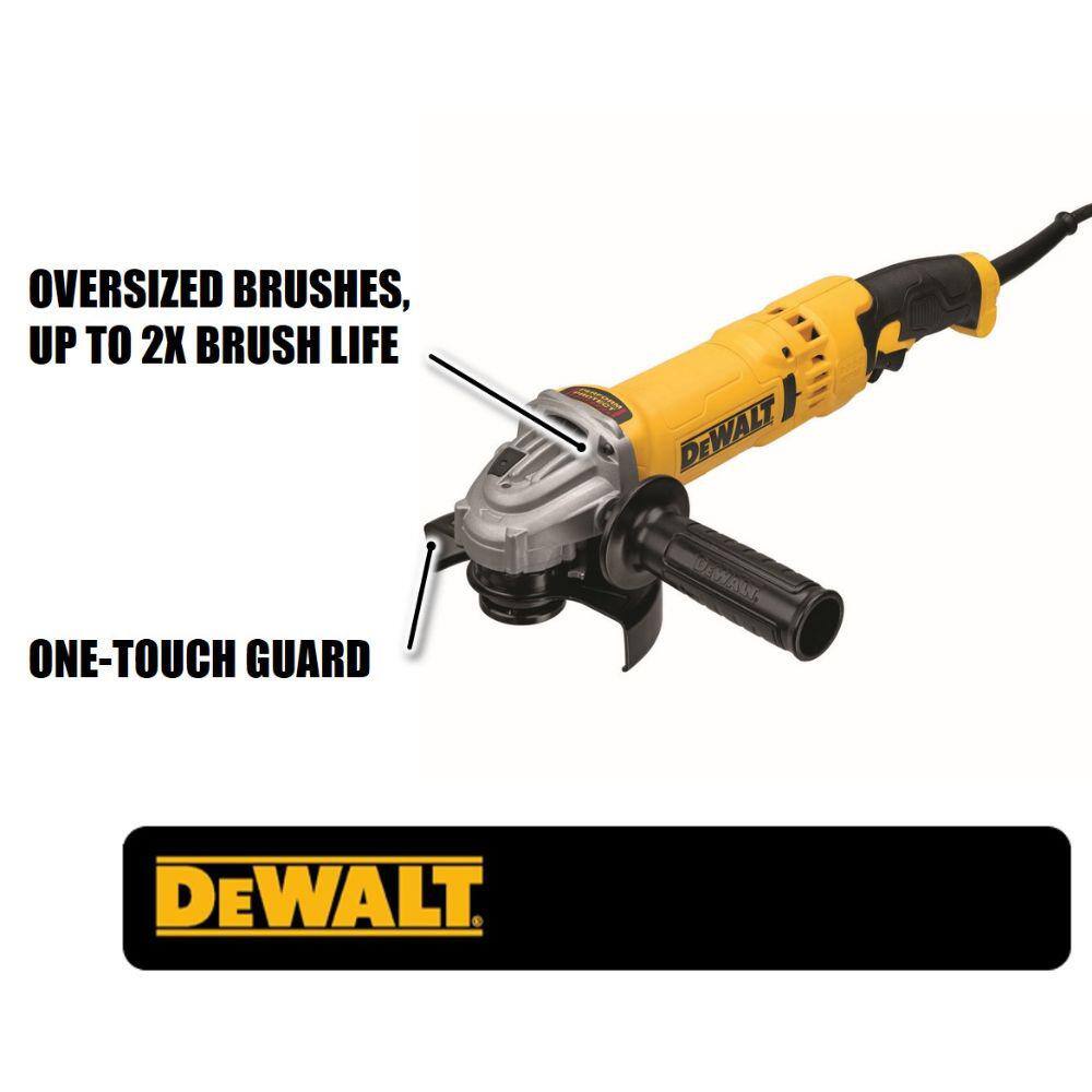 DW 13 Amp Corded 4.5 - 5 in. High Performance Trigger Grip Angle Grinder DWE43113