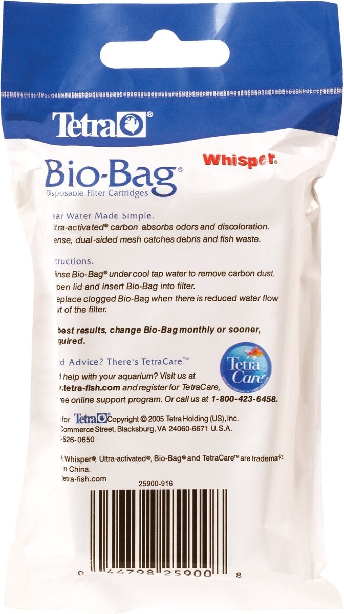 Tetra Whisper Bio-Bags Small Filter Cartridge