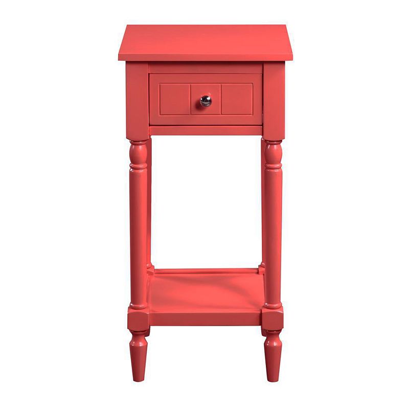 Convenience Concepts French Country Khloe 1 Drawer Accent Table with Shelf