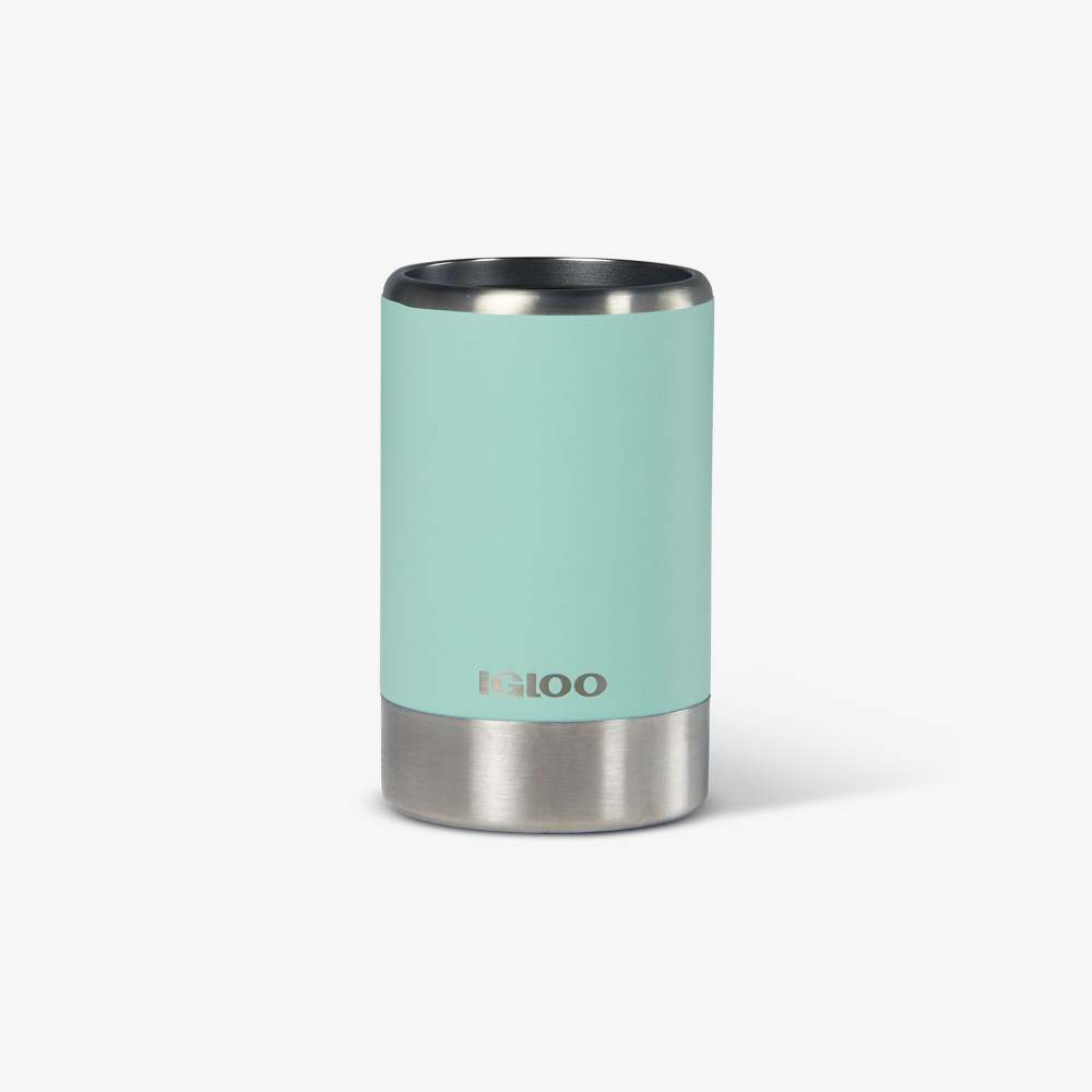 Igloo Coolmate Can Cooler Reusable Stainless Steel Seafoam 12oz